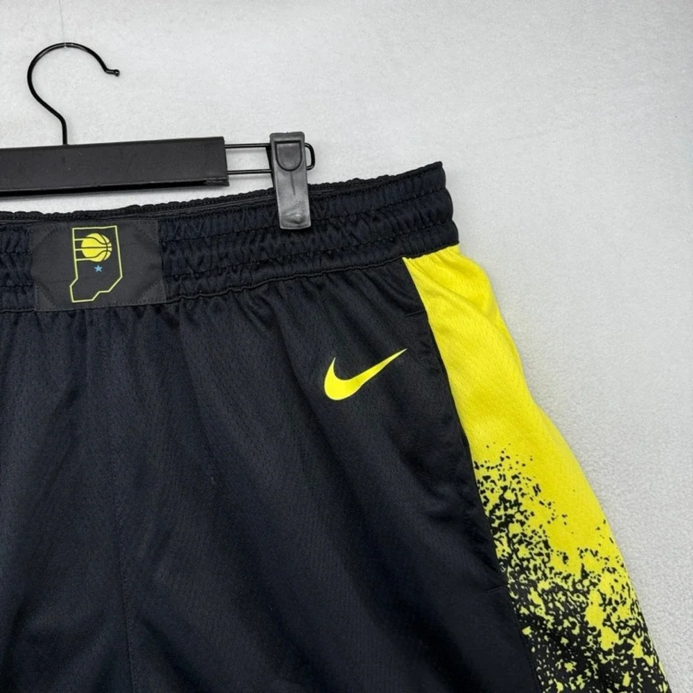 Indiana Pacers Shorts Men's 42 Black Team Play City Edition NBA Team Player Nike